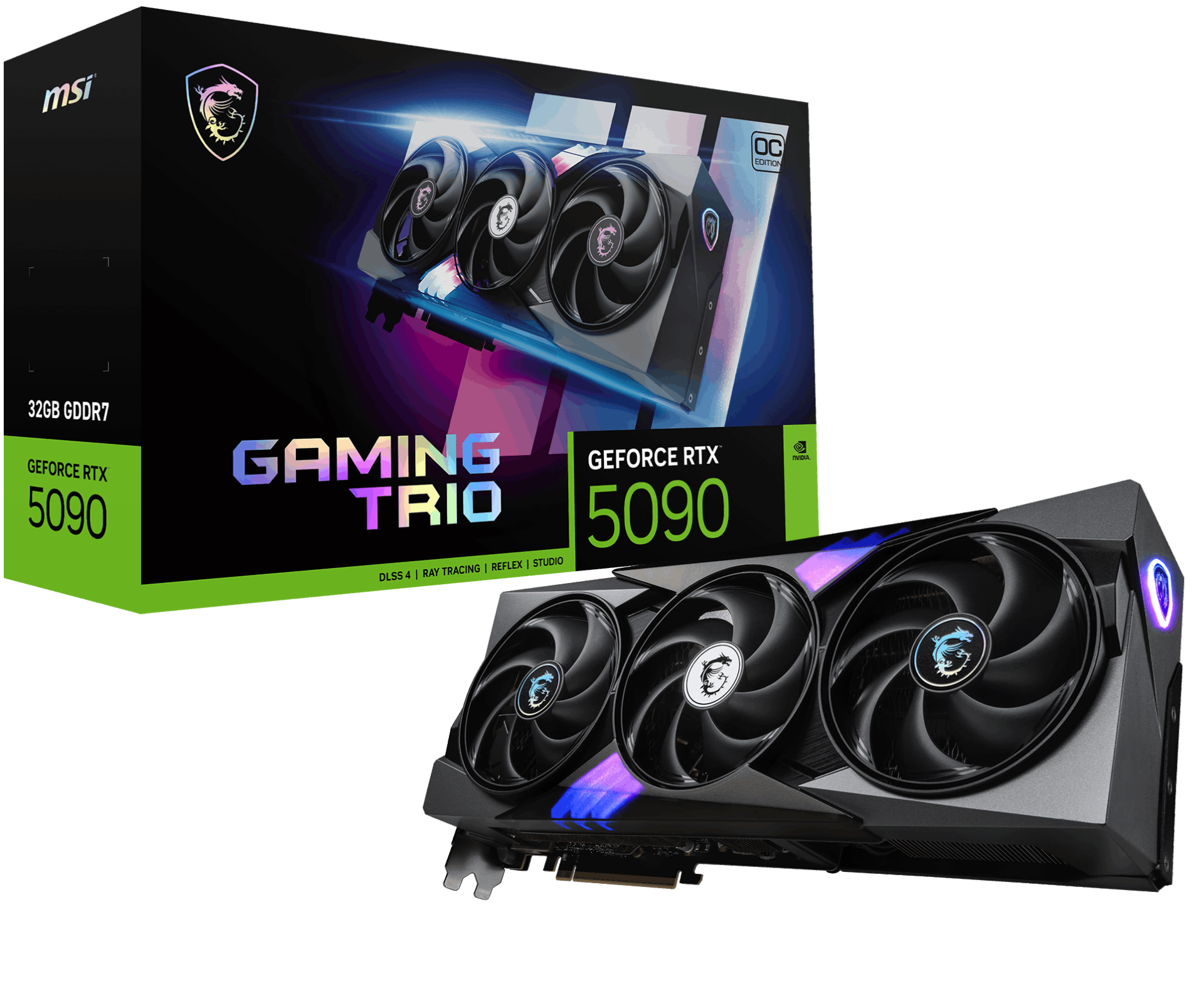 MSI GEFORCE RTX 5090 32G GAMING TRIO OC GDRR7 256 B DX12 PCIE 5.0 X16 (3XDP 1XHDMI)