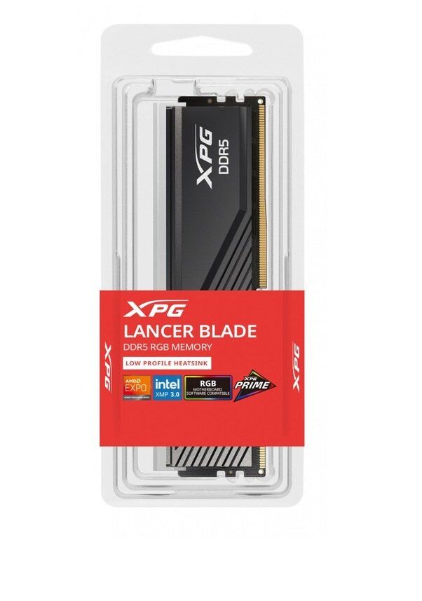 XPG Lancer Blade Black RGB 16 GB 6000 MHz CL48 AX5U6000C4816G-SLABRBK DDR5 Ram