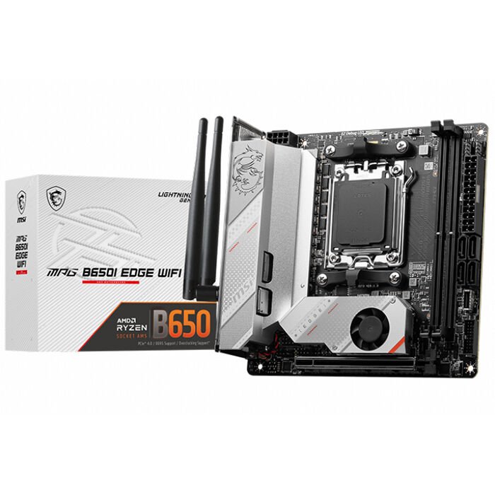 MSI MPG B650I EDGE WIFI DDR5 HDMI M.2 USB 3.2 LAN WİFİ MITX AM5