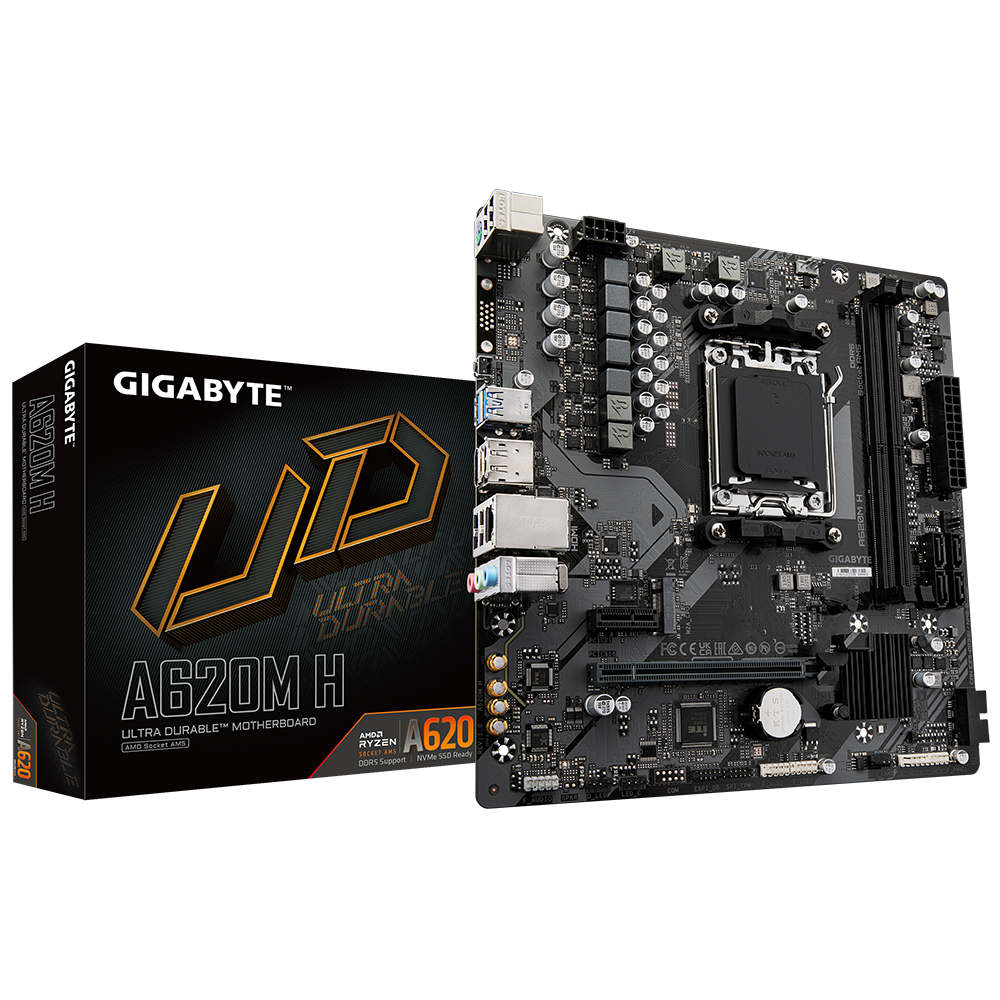 GIGABYTE A620M H DDR5 6400(OC) HDMI DP MATX AM5