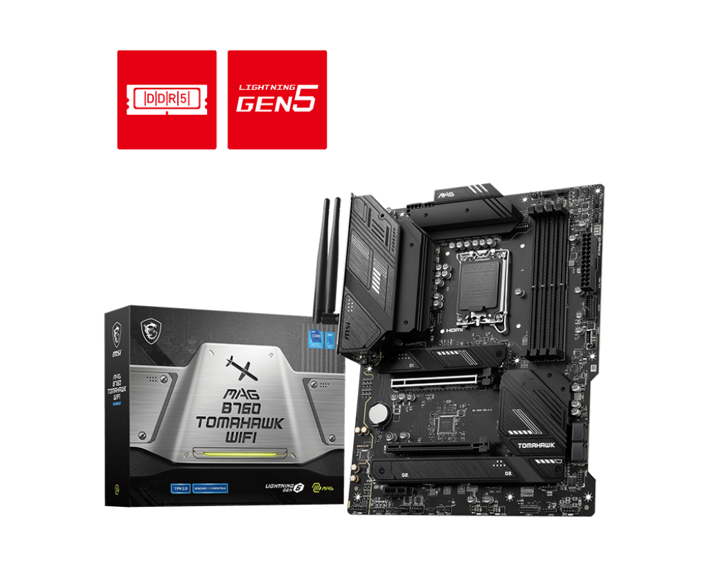 MSI MAG B760 TOMAHAWK WIFI DDR5 7000(OC) ATX 1700p