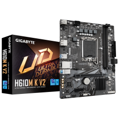 GIGABYTE H610M K V2 D5 4800Mhz M.2 HDMI/DP MATX 1700P