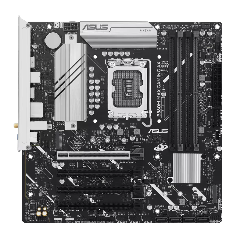 ASUS B860M MAX GAMING AX INTEL SOKET 1851 ANAKART