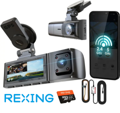 REXING R316 4K GPS WI-FI ARAC KAMERASI + 64GB SD