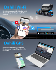 PRUVEEO D90-4CH FHD WI-FI GPS + 128GB SD KART KAME