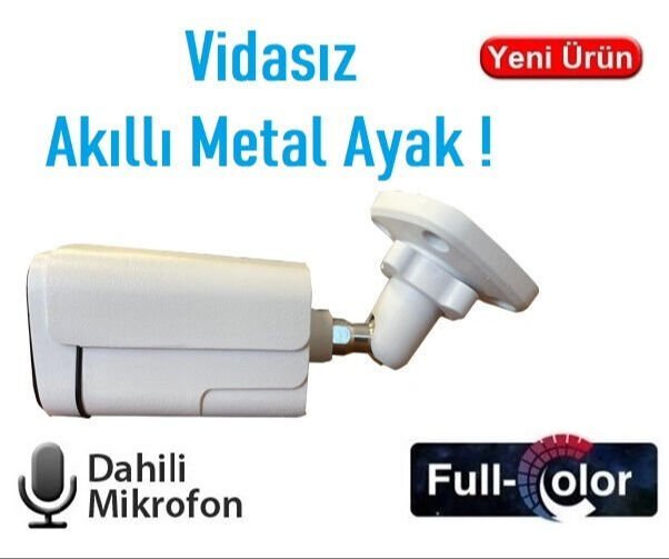 ezcool full color kamera poe sesli güvenlik kamerası