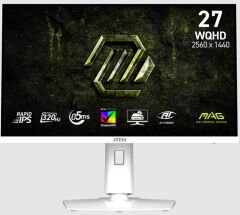 27 MSI MAG 274QRFW X32 0.5MS 320HZ 2K WQHD FLAT RAPID IPS PIVOT BEYAZ GAMING