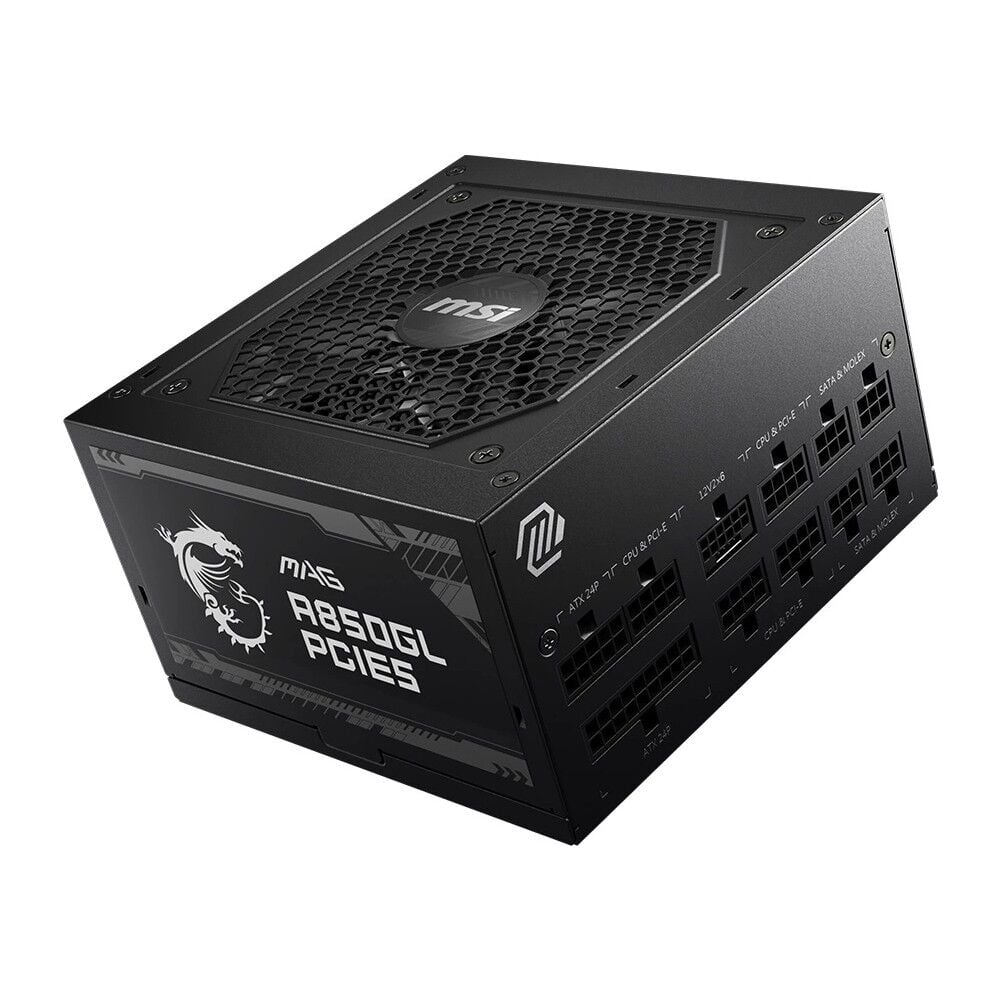 MSI MAG A850GL PCIE5 850W 80+ Gold PCIe5.0 Tam Modüler Siyah Güç Kaynağı