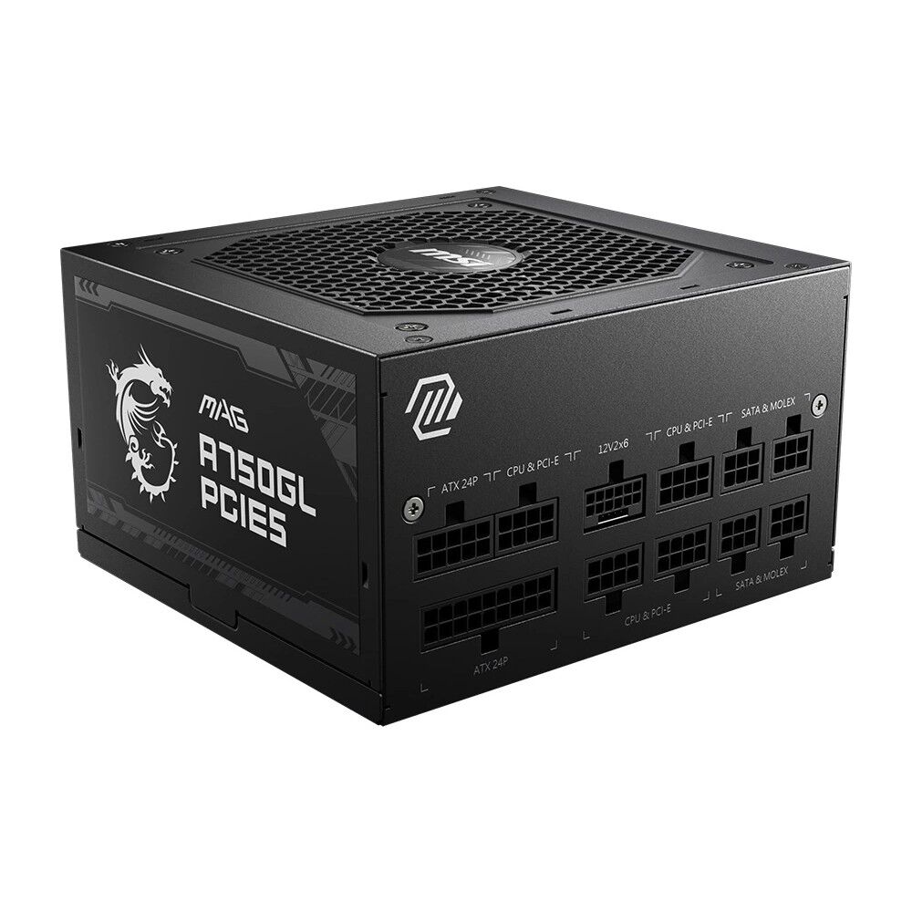 MSI MAG A750GL PCIE5 750W 80+ Gold PCIe5.0 Tam Modüler Siyah Güç Kaynağı