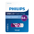 PHILIPS 64GB USB 2.0 25/10MB/S FM64FD05B/00