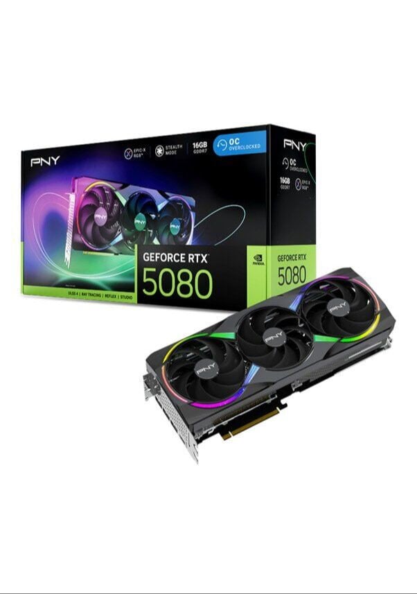 PNY RTX 5080 EPIC-X ARGB OC 16GB GDDR7 ekran kartı